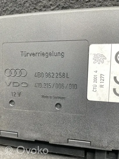 Audi A6 S6 C5 4B Moduł / Sterownik komfortu 4B0962258L