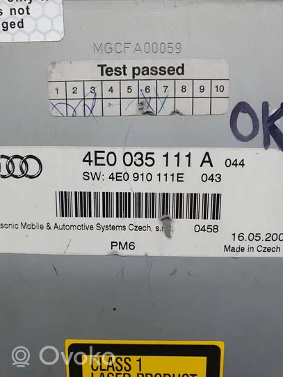 Audi A6 S6 C6 4F Zmieniarka płyt CD/DVD 4E0035111A