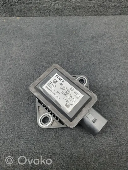 Audi A6 S6 C6 4F Sensore di imbardata accelerazione ESP 4F0907637