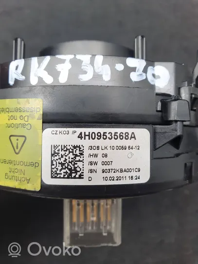 Audi A8 S8 D4 4H Airbag slip ring squib (SRS ring) 4H0953568A