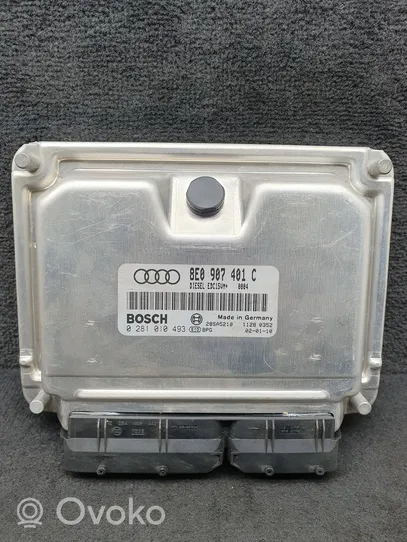 Audi A4 S4 B6 8E 8H Sterownik / Moduł ECU 8E0907401C