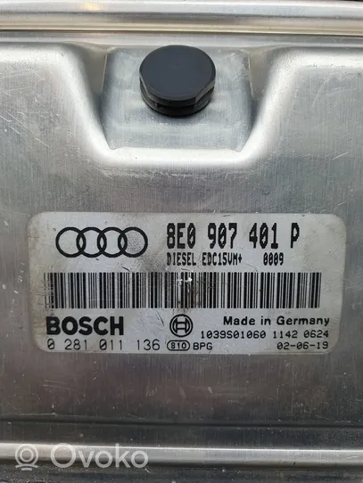 Audi A6 S6 C5 4B Calculateur moteur ECU 8E0907401P