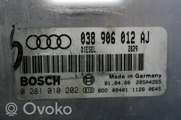 Audi A4 S4 B5 8D Calculateur moteur ECU 038906012AJ