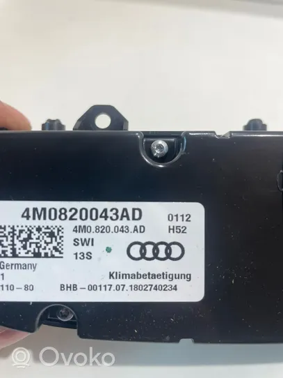 Audi A4 S4 B9 8W Ilmastoinnin ohjainlaite 4M0820043AD