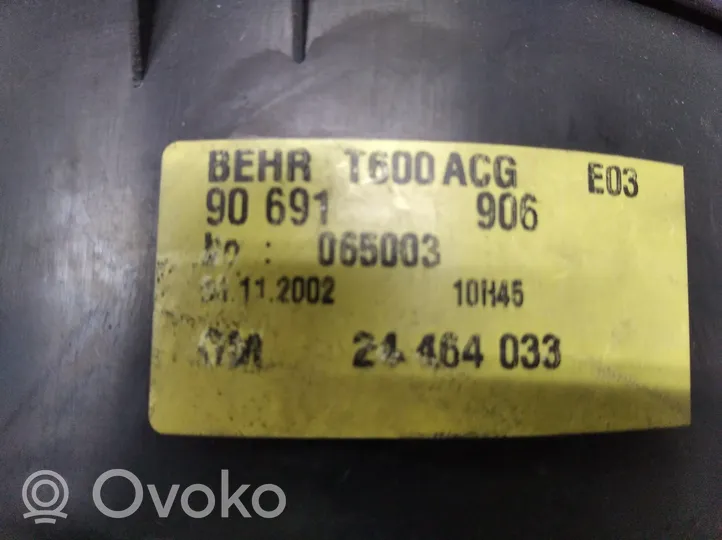 Opel Zafira A Sisälämmityksen ilmastoinnin korin kotelo 24464033