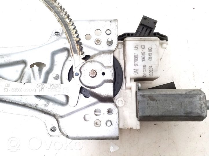 Opel Signum Front door window regulator with motor 