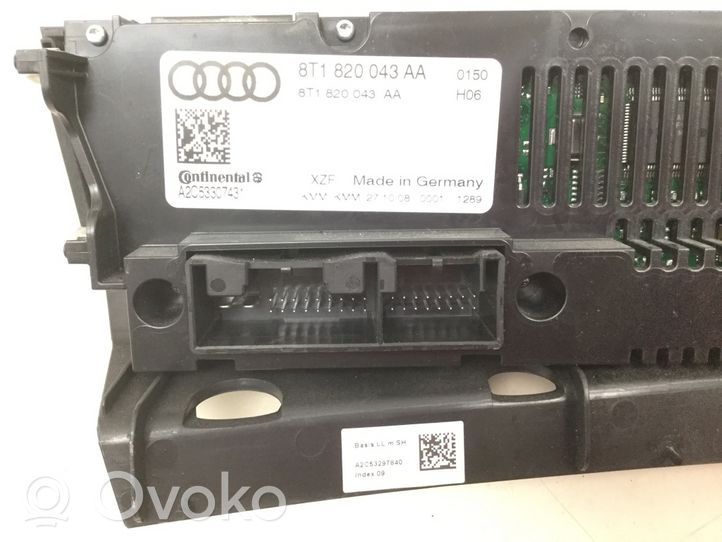 Audi A4 S4 B8 8K Air conditioner control unit module 8T1820043AA