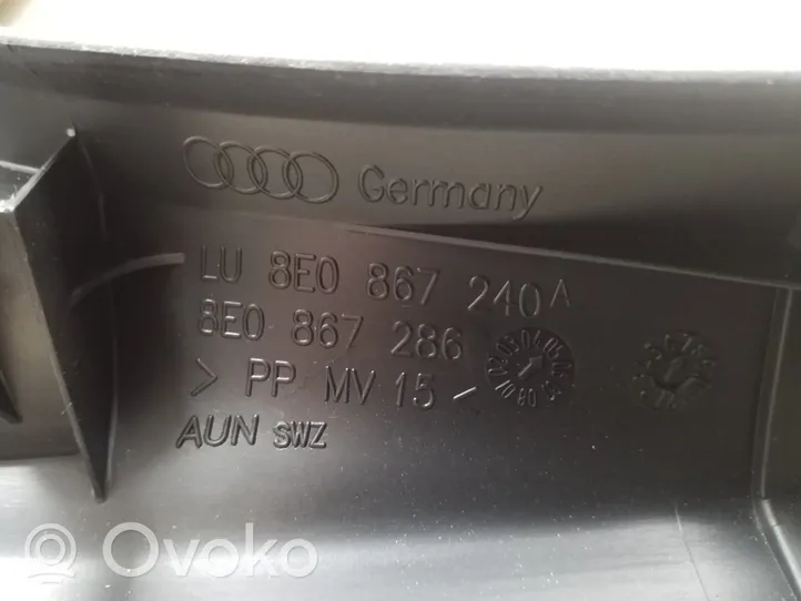Audi A4 S4 B7 8E 8H Rivestimento montante (B) (fondo) 8E0867240A
