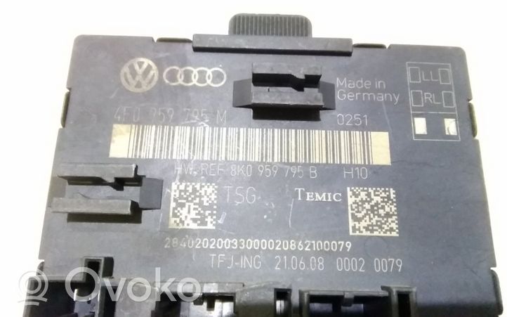 Audi Q7 4L Durų elektronikos valdymo blokas 4F0959795B