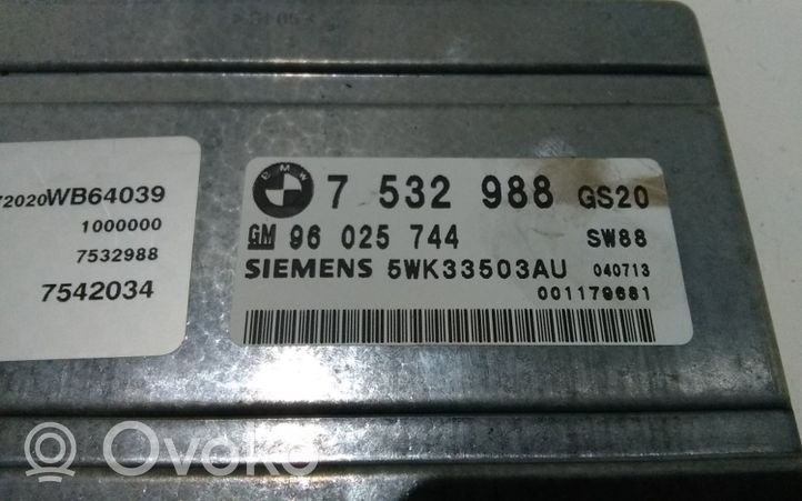 BMW X3 E83 Pārnesumkārbas vadības bloks 7532988