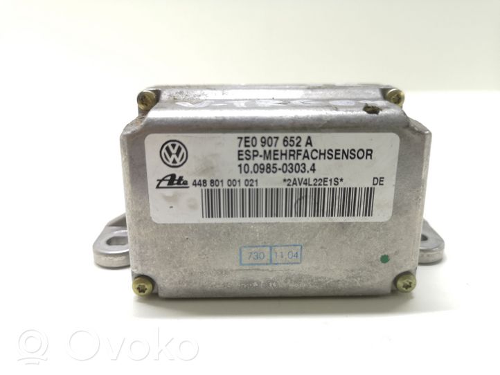 Volkswagen Touareg I ESP (stabilumo sistemos) valdymo blokas 7E0907652A