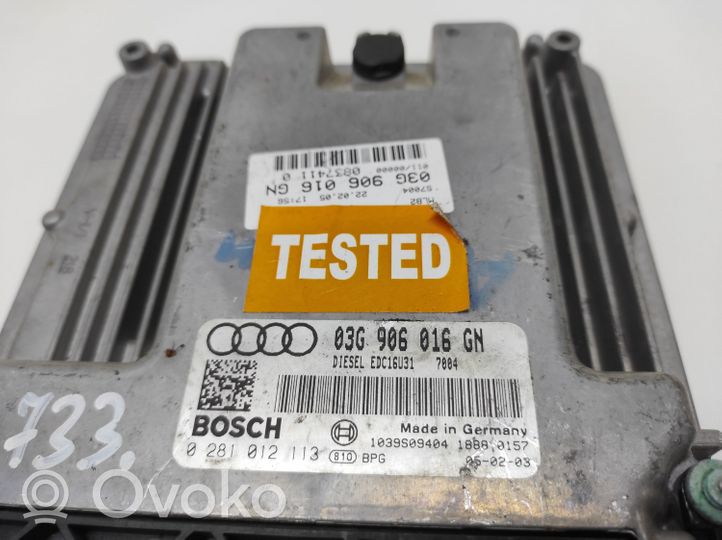 Audi A4 S4 B6 8E 8H Sterownik / Moduł ECU 03G906016GN