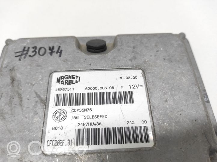 Alfa Romeo 156 Komputer / Sterownik ECU silnika 46767511