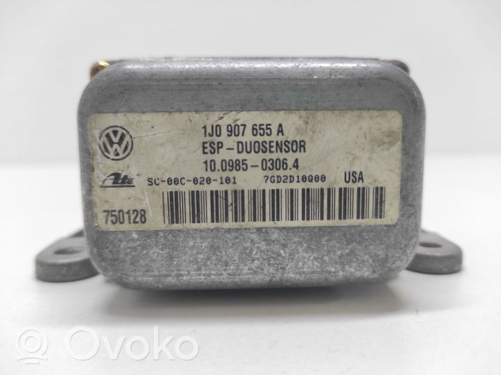 Volkswagen New Beetle ESP acceleration yaw rate sensor 1J0907655A