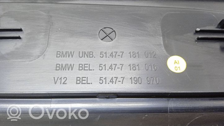 BMW 7 F01 F02 F03 F04 Listwa progowa przednia 51477181012