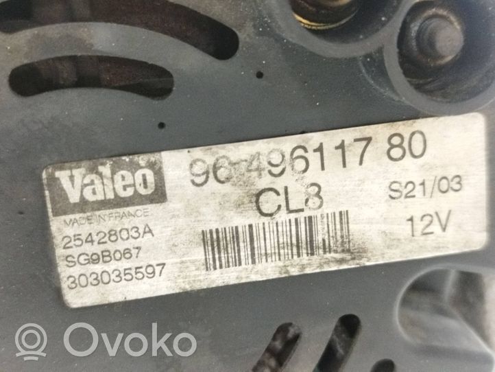 Peugeot 307 Alternator 9649611780