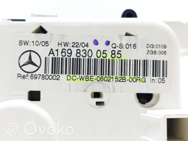 Mercedes-Benz B W245 Unité de contrôle climatique A1698300585