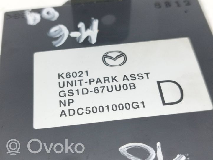 Mazda 6 Pysäköintitutkan (PCD) ohjainlaite/moduuli GS1D67UU0B