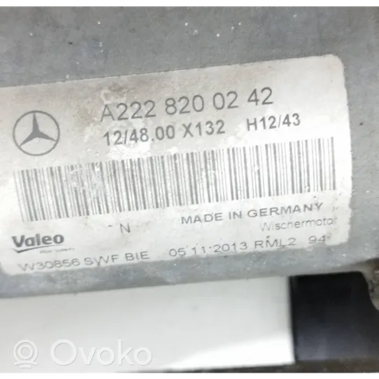 Mercedes-Benz S W222 Tiranti del tergicristallo anteriore A2228200242