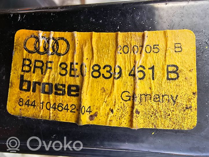 Audi A4 S4 B7 8E 8H Galinio el. lango pakėlimo mechanizmas be varikliuko 8E0839461