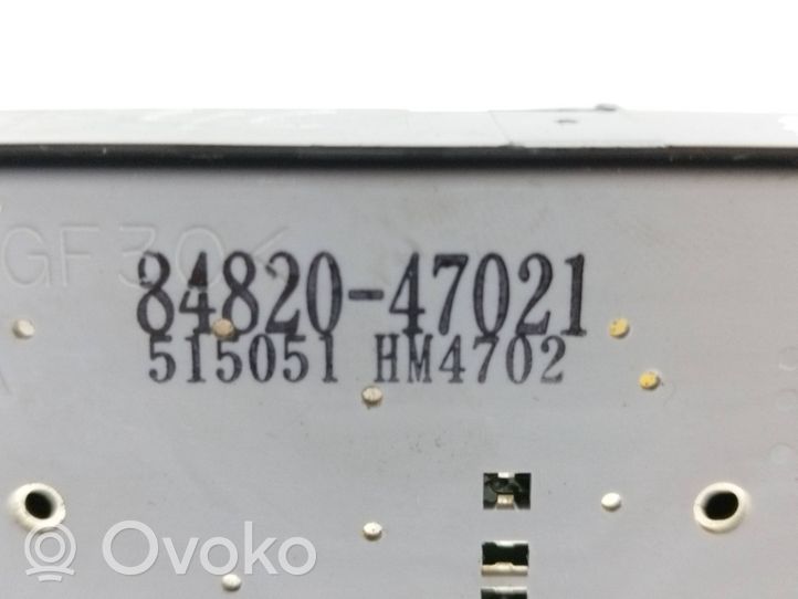 Toyota Prius (XW20) Interruttore di controllo dell’alzacristalli elettrico 8482047021