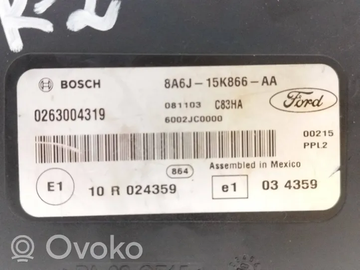 Ford Fiesta Pysäköintitutkan (PCD) ohjainlaite/moduuli 8A6J15K866AA