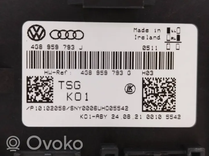 Audi A6 Allroad C7 Durų elektronikos valdymo blokas 4G8959793J