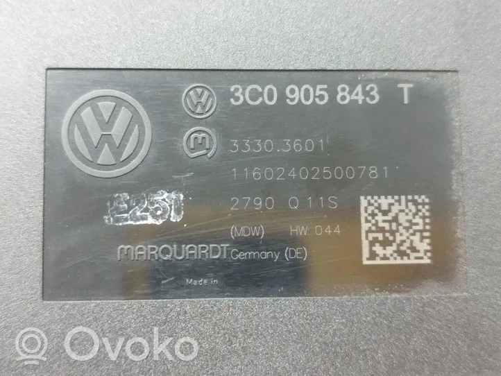 Volkswagen PASSAT B7 Verrouillage de commutateur d'allumage 3C0905843T