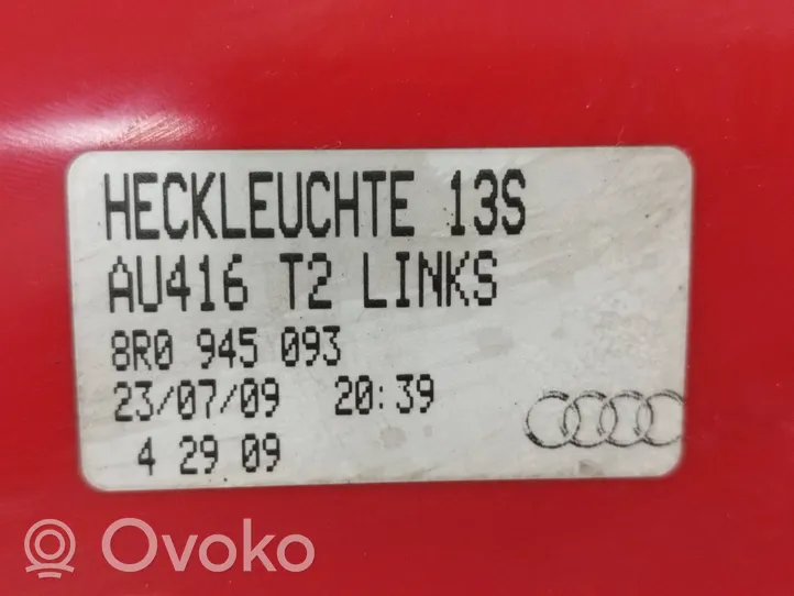 Audi Q5 SQ5 Galinis žibintas kėbule 8R0945093