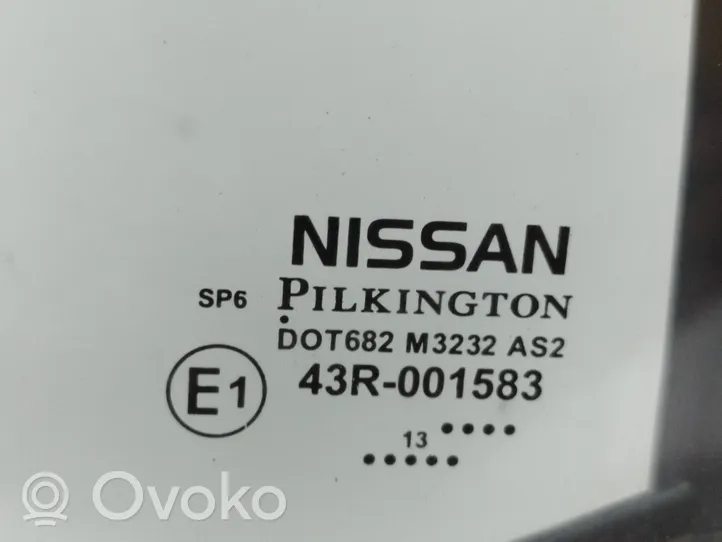 Nissan Leaf I (ZE0) Mažasis "A" galinių durų stiklas 43R001583