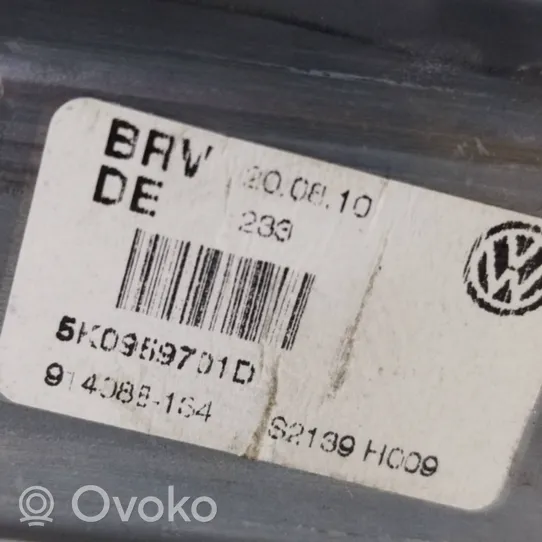 Volkswagen Golf VI Moteur de lève-vitre de porte avant 5K0959701D