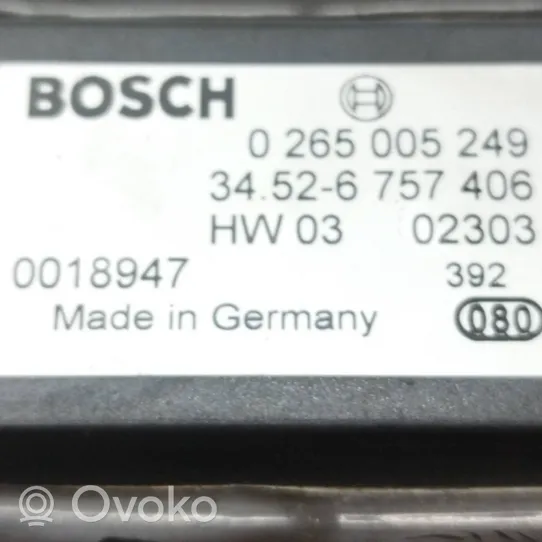 BMW 7 E65 E66 Capteur de vitesse de lacet d'accélération ESP 0265005249