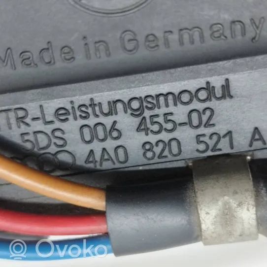 Audi A6 S6 C4 4A Resistencia motor/ventilador de la calefacción 4A0820521A