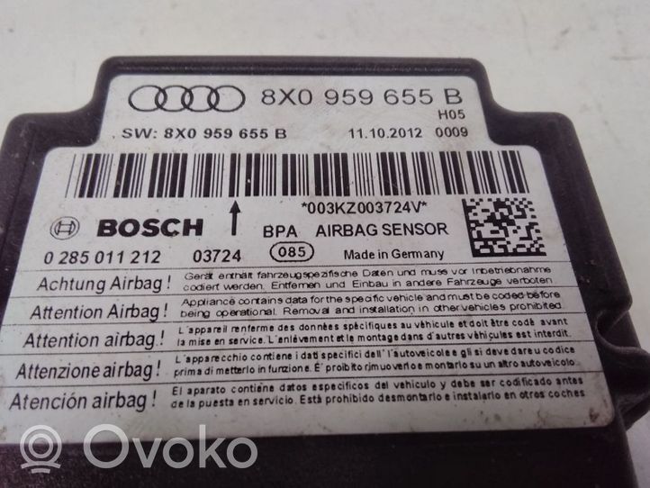Audi A1 Sterownik / Moduł Airbag 8X0959655B