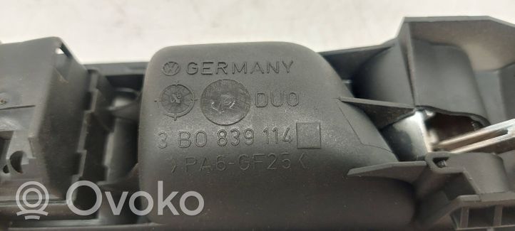 Volkswagen PASSAT B5 Klamka wewnętrzna drzwi tylnych 3B0839114