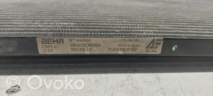Volkswagen Sharan A/C cooling radiator (condenser) 7M3820411