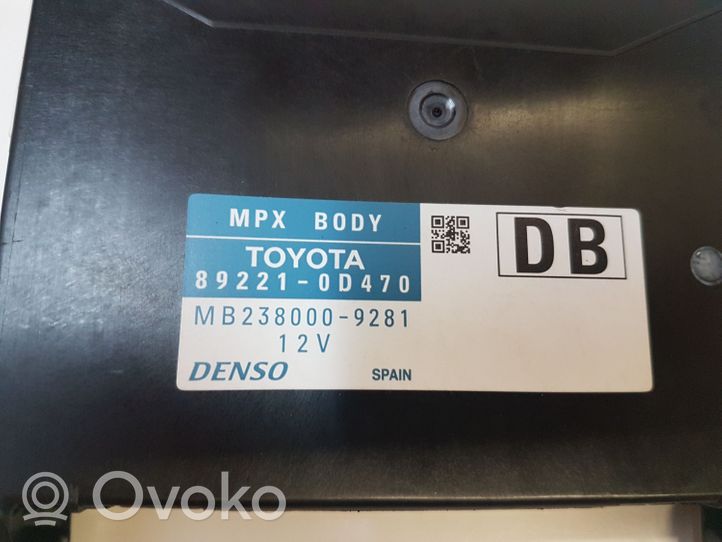 Toyota Yaris Otras unidades de control/módulos 892210D470