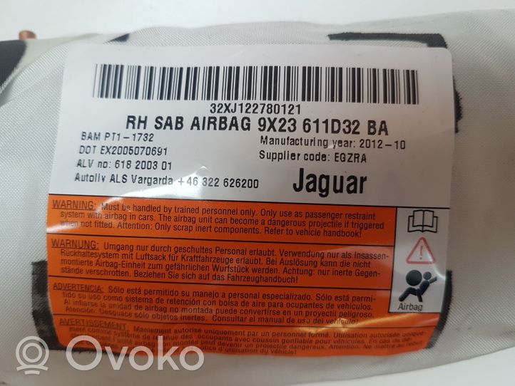 Jaguar XF Sēdekļa drošības spilvens 9X23611D32BA