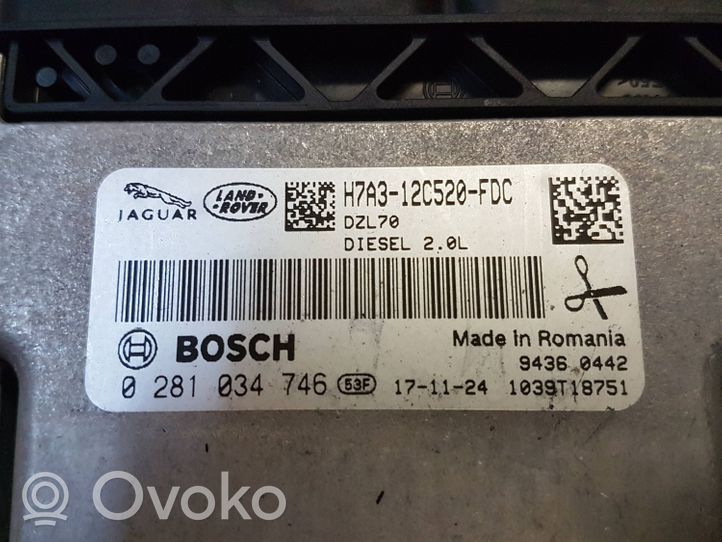 Jaguar XE Sterownik / Moduł ECU H7A312C520FDC