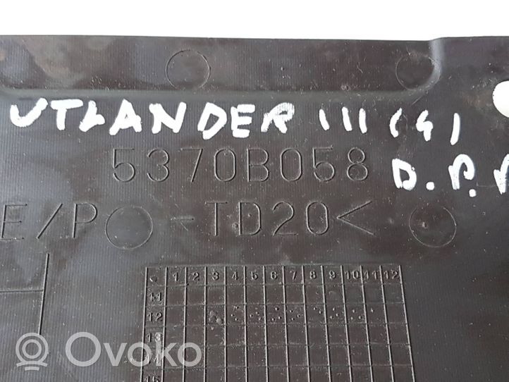 Mitsubishi Outlander Engine splash shield/under tray 5370B058