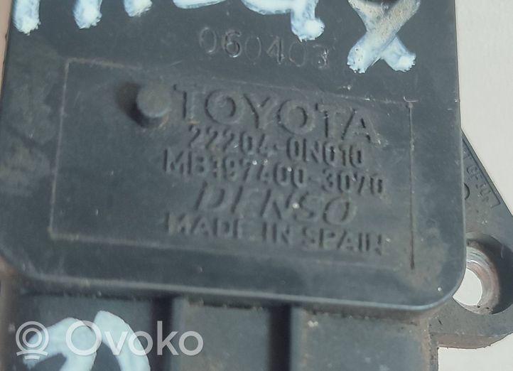 Toyota Hilux (AN10, AN20, AN30) Misuratore di portata d'aria 222040N010