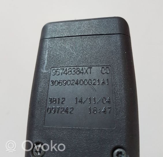 Citroen C4 II Klamra przedniego pasa bezpieczeństwa 96748384XT