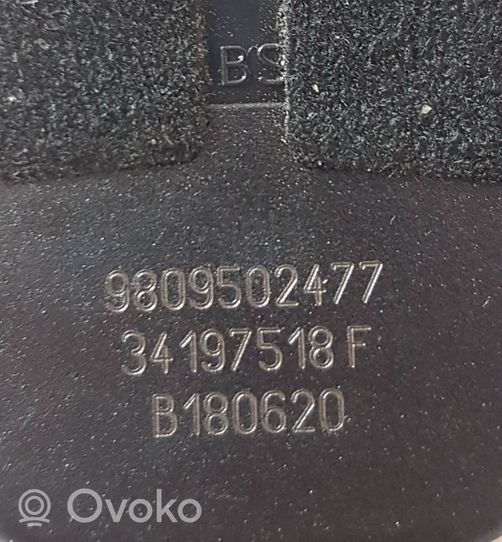 Citroen C5 Aircross Fibbia della cintura di sicurezza anteriore 9809502477