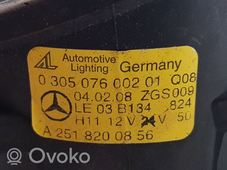 Mercedes-Benz CLS C219 Światło przeciwmgłowe przednie A2518200856