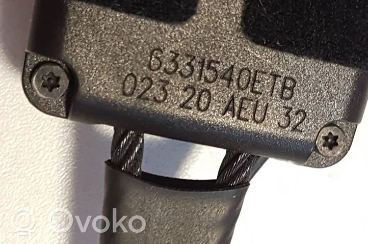 Citroen C3 Aircross Klamra przedniego pasa bezpieczeństwa 6331540ETB