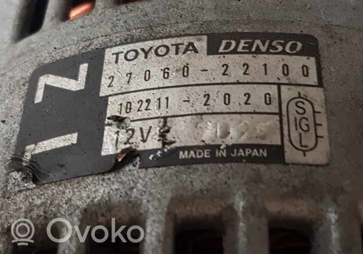 Toyota Corolla Verso E121 Alternator 2706022100