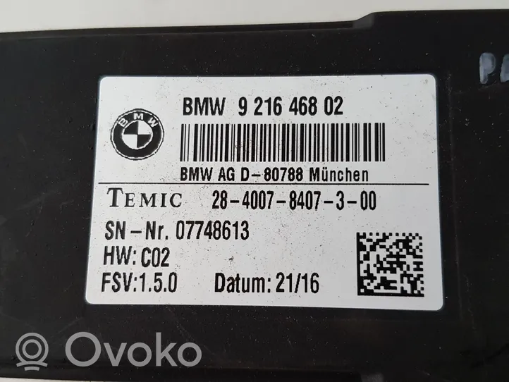 BMW 4 F36 Gran coupe Moduł / Przekaźnik podgrzewania foteli 9216468