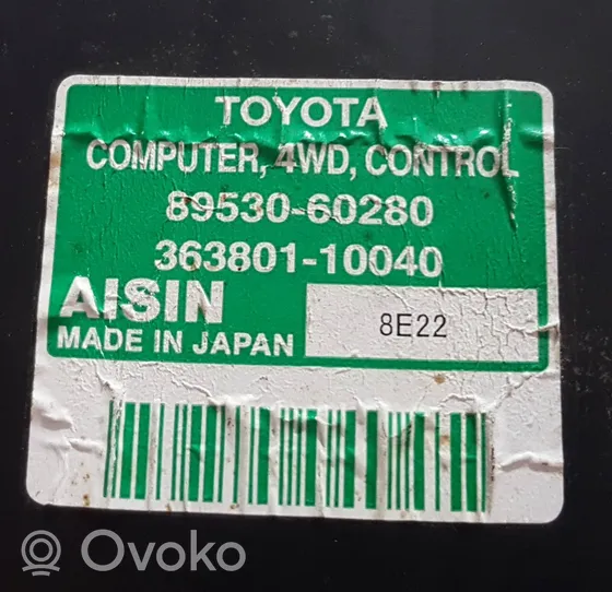 Toyota Land Cruiser (J120) Centralina scatola del differenziale 8953060280