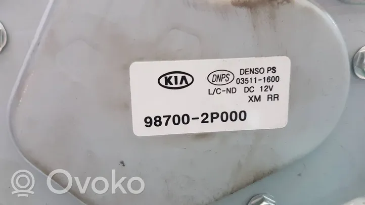 KIA Sorento Motor del limpiaparabrisas trasero 987002P000