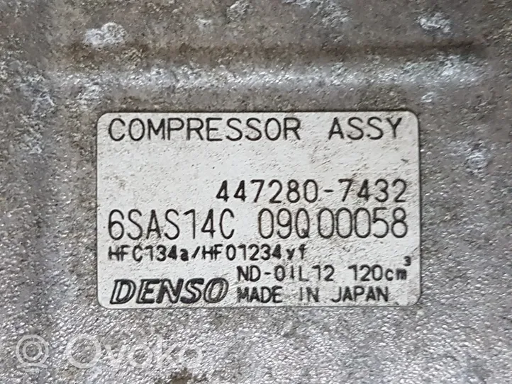 Mercedes-Benz A W176 Ilmastointilaitteen kompressorin pumppu (A/C) 4472807432